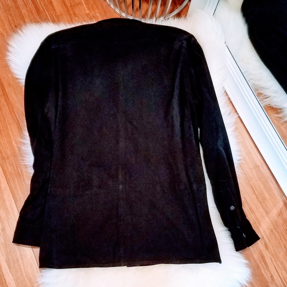 Authentic Polo Ralph Lauren 100% Suede Men's Shirt - Picture 4 of 5